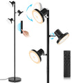 SIBRILLE 36W LED Tree Floor Lamp — Remote, 4 Color Temps, 3 Rotatable Heads