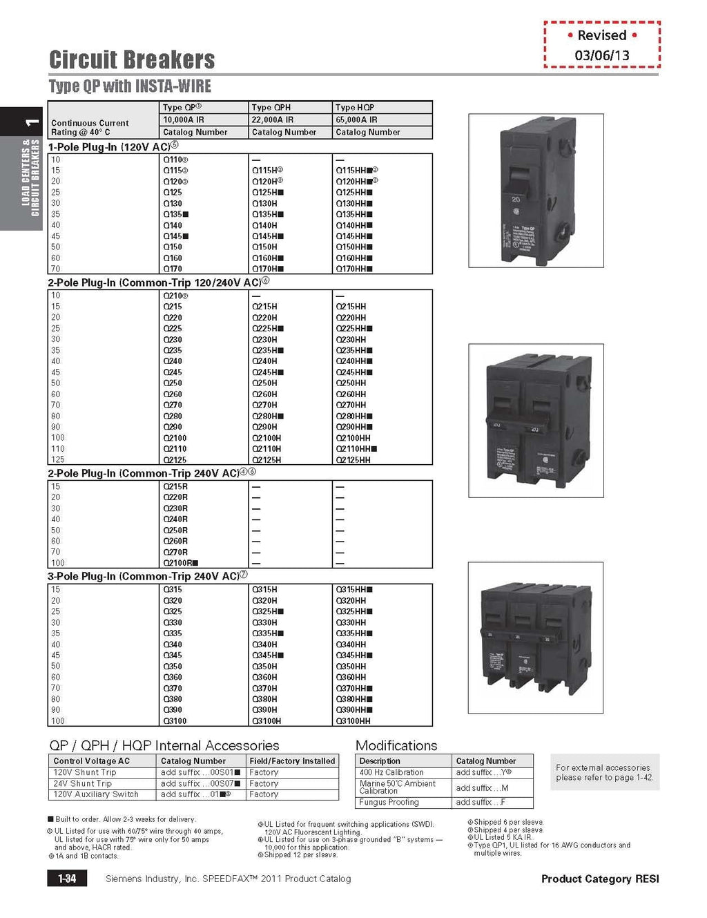 Siemens Q225 25-Amp Double Pole QP Circuit Breaker – 240V, 10,000 AIC