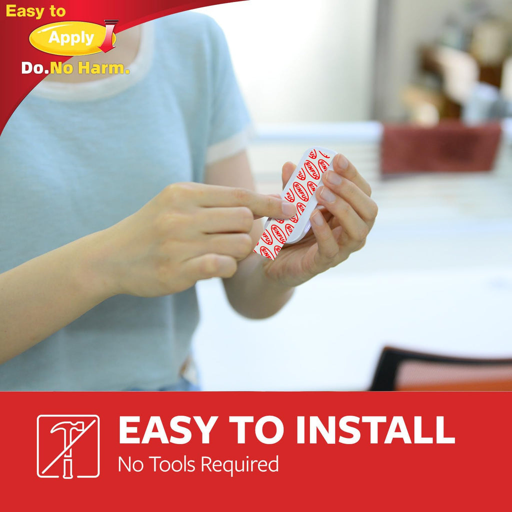 Sinfuo 24 Hooks Variety Pack – Heavy-Duty Adhesive Wall Hooks with Strips