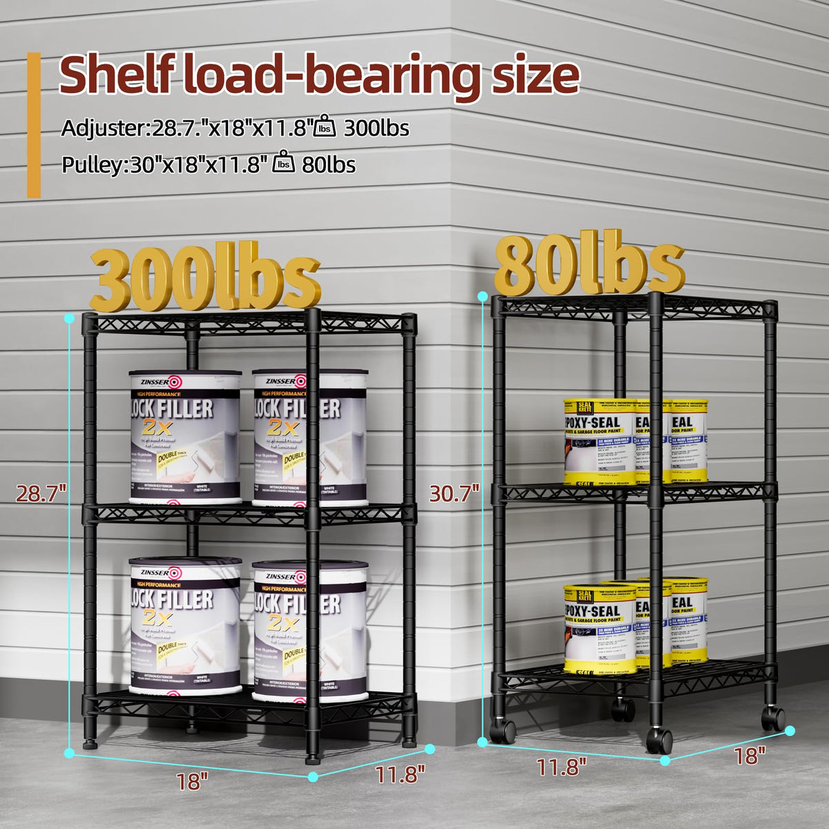 SINGAYE 3-Tier Small Wire Shelves – Adjustable Metal Shelving Unit for Kitchen, Pantry & More