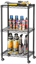 SINGAYE 3-Tier Small Wire Shelves – Adjustable Metal Shelving Unit for Kitchen, Pantry & More