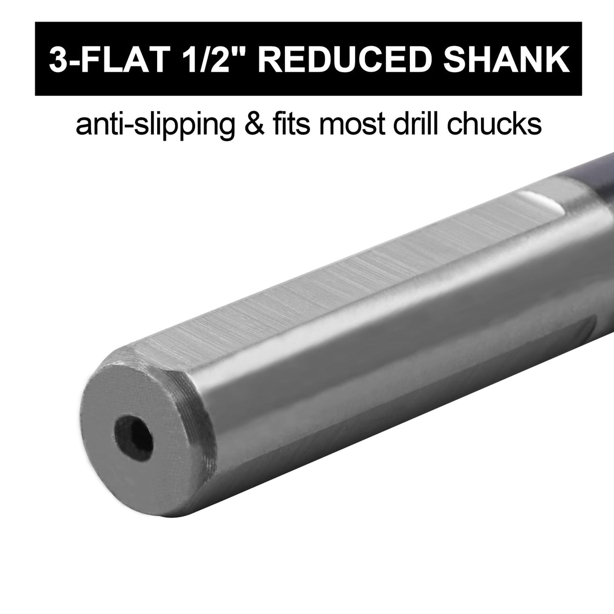 Sinyeenglon 5/8 Drill Bit for Metal & Hardened Steel – M35 Cobalt, 1/2 Shank, Industrial Grade
