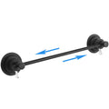 Sneatup Suction Cup Extendable Towel Bar 17-29in – Matte Black