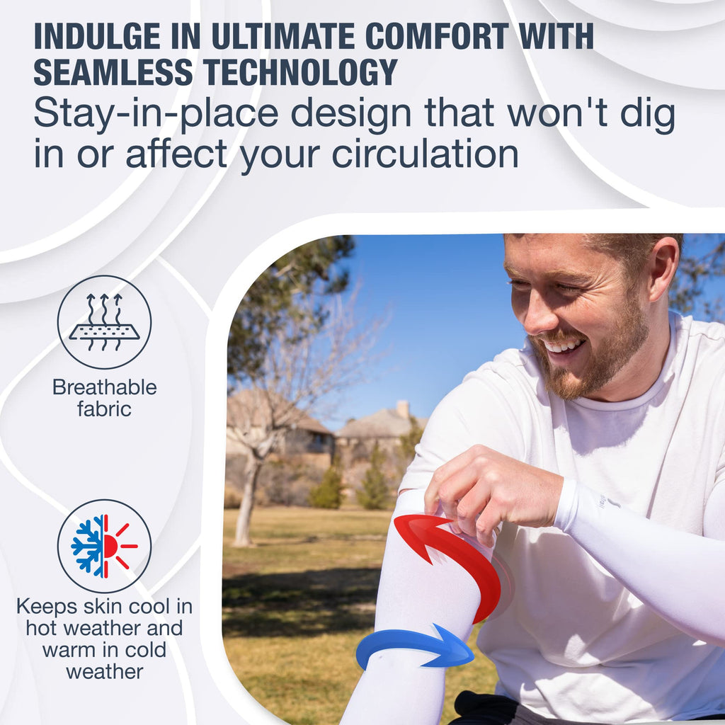 SportsTrail Cooling Arm Sleeves – UPF 50+, Breathable & Moisture-Wicking
