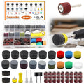 Sunxeke 279PCS 1-Inch Sanding Discs & Drum Kit for Dremel Tools – Wet/Dry Sanding, Polishing, Jewelry Making