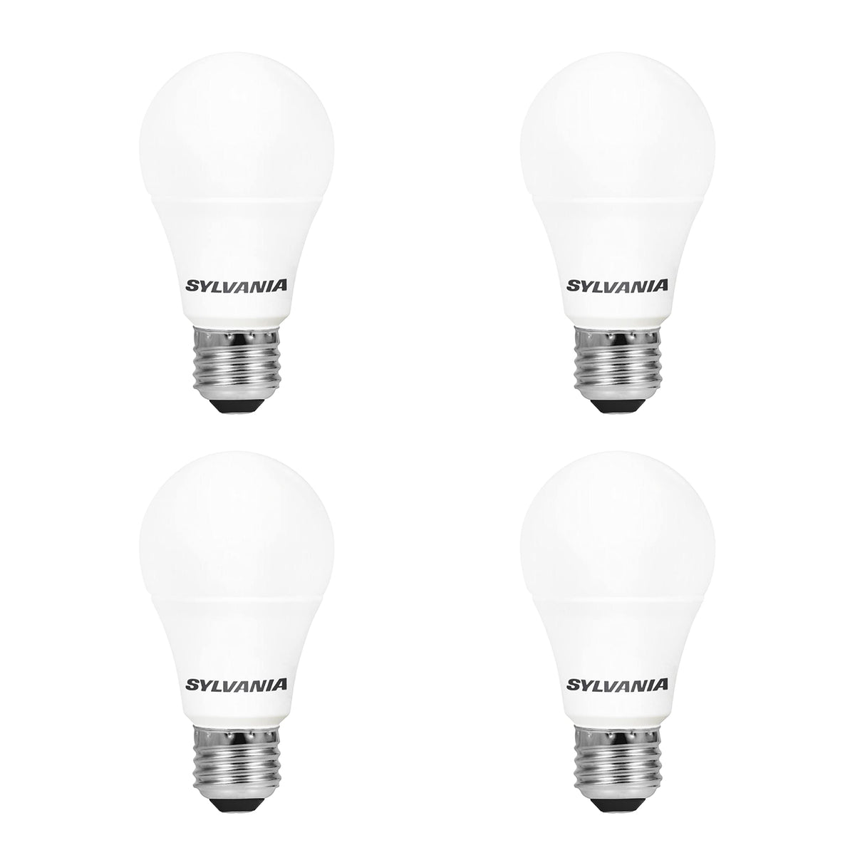 Sylvania LED A19 Light Bulb 12W, 1100 Lumens, Daylight 5000K, Frosted Finish, 4 Pack (78100) | LEDVANCE