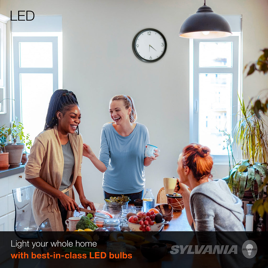 Sylvania LED A19 Light Bulb 12W, 1100 Lumens, Daylight 5000K, Frosted Finish, 4 Pack (78100) | LEDVANCE