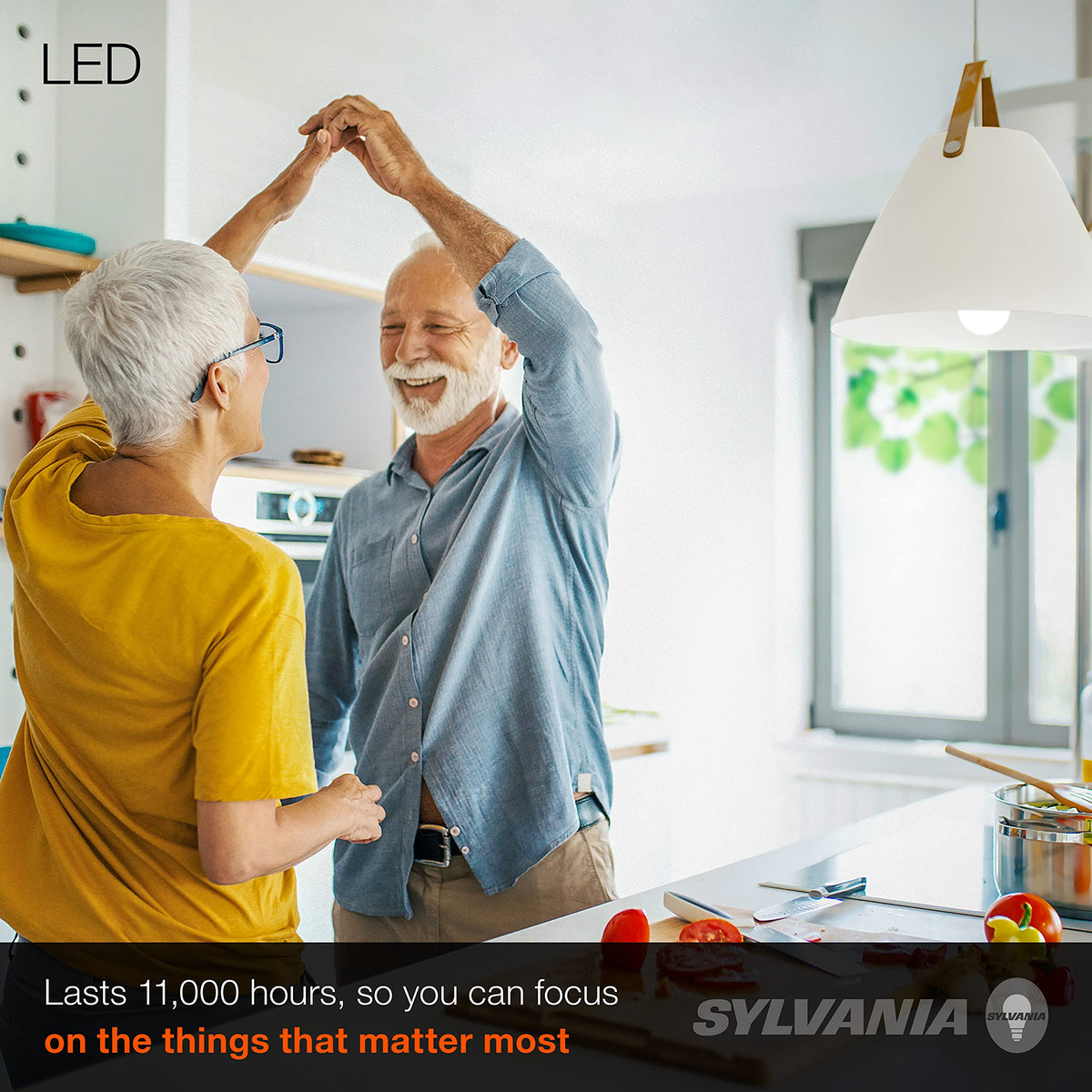 Sylvania LED A19 Light Bulb 12W, 1100 Lumens, Daylight 5000K, Frosted Finish, 4 Pack (78100) | LEDVANCE