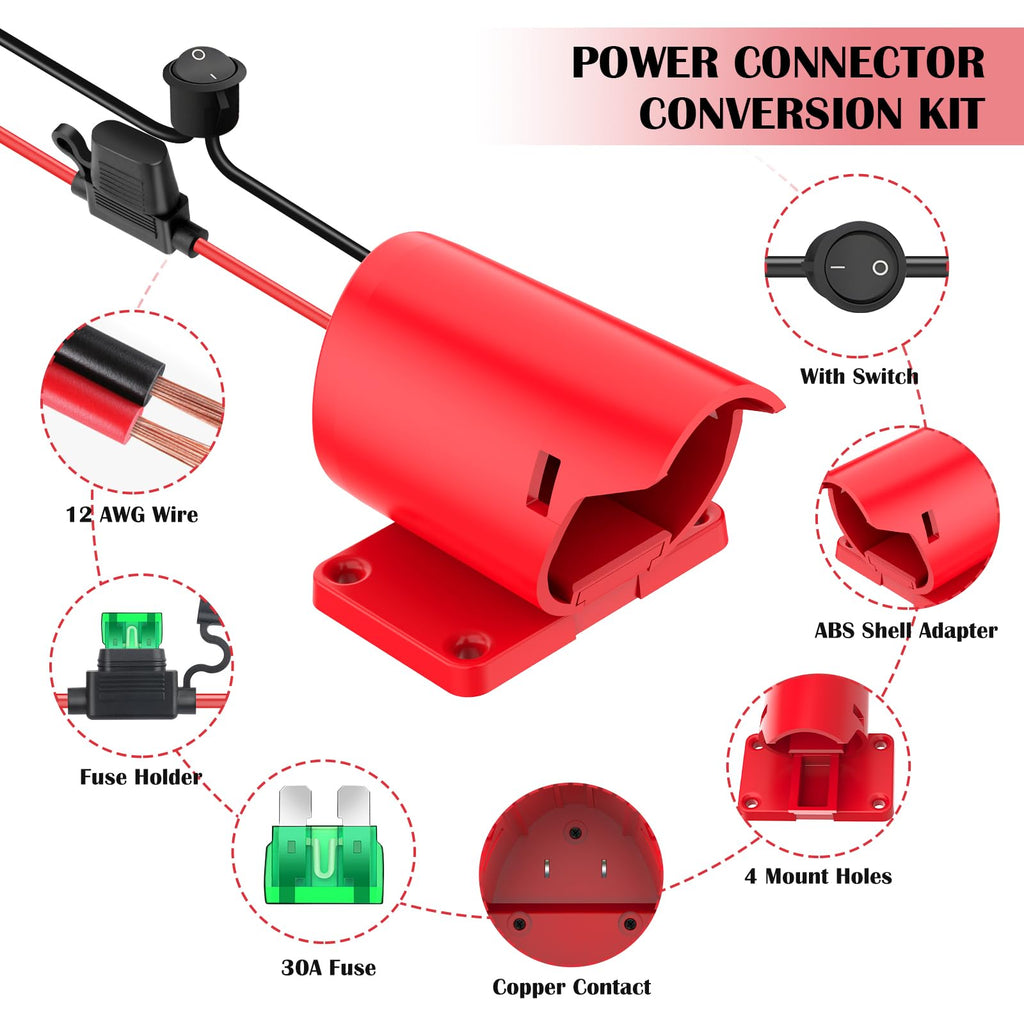 TANHEYIN 2-Pack 12V Battery Adapter for Milwaukee M12 | Power Tools & RC Toys