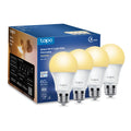 Tapo L510E 4-Pack Smart Wi-Fi LED Bulbs — 800 Lumens, 2700K Warm White, Dimmable, A19 E26, Alexa/Google Home, No Hub