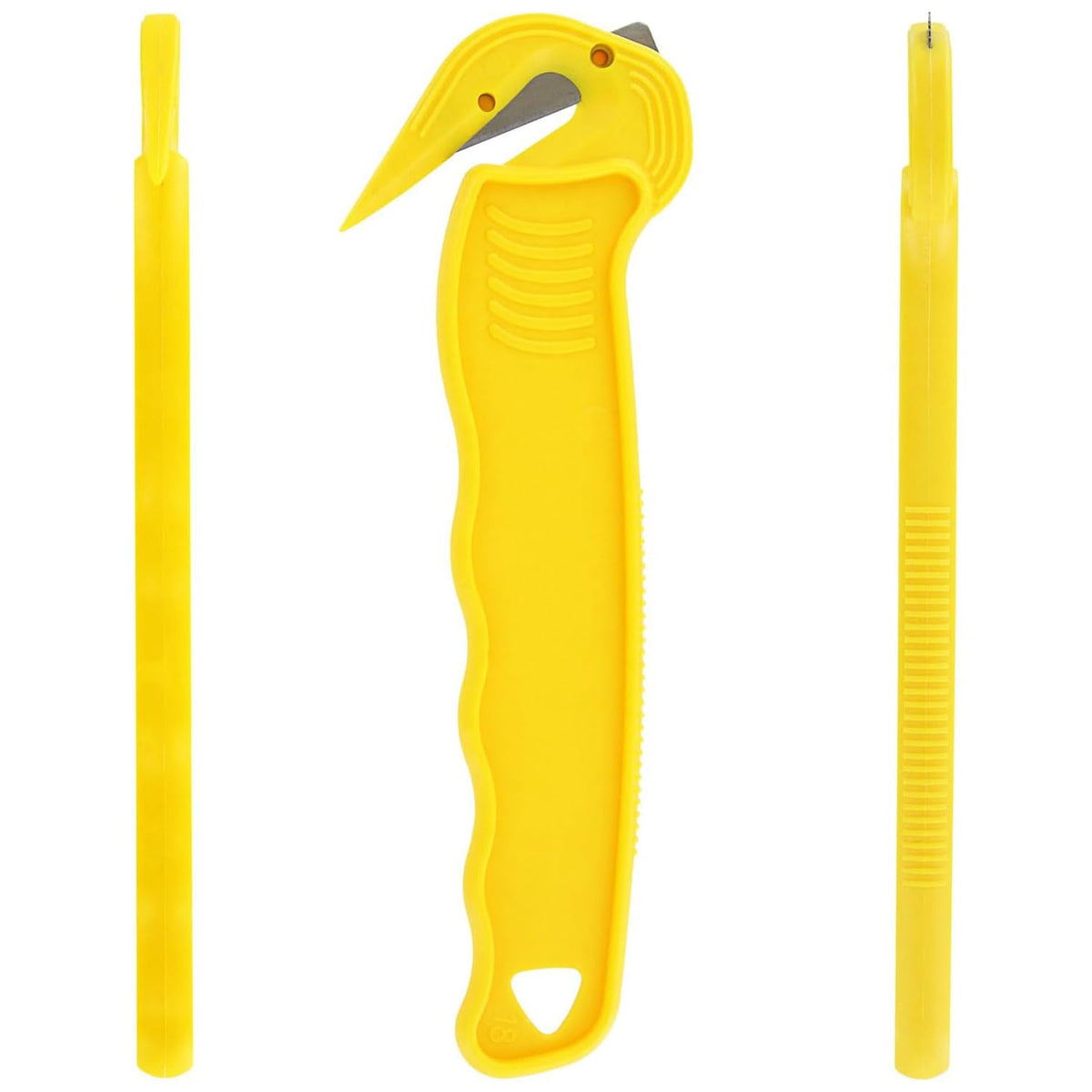 Thornton's Disposable Film Cutter – Sharp Steel Blade, Safe Hidden-Blade Design, Yellow