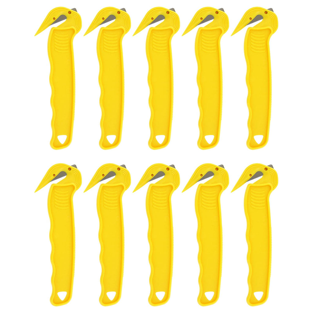 Thornton's Disposable Film Cutter – Sharp Steel Blade, Safe Hidden-Blade Design, Yellow