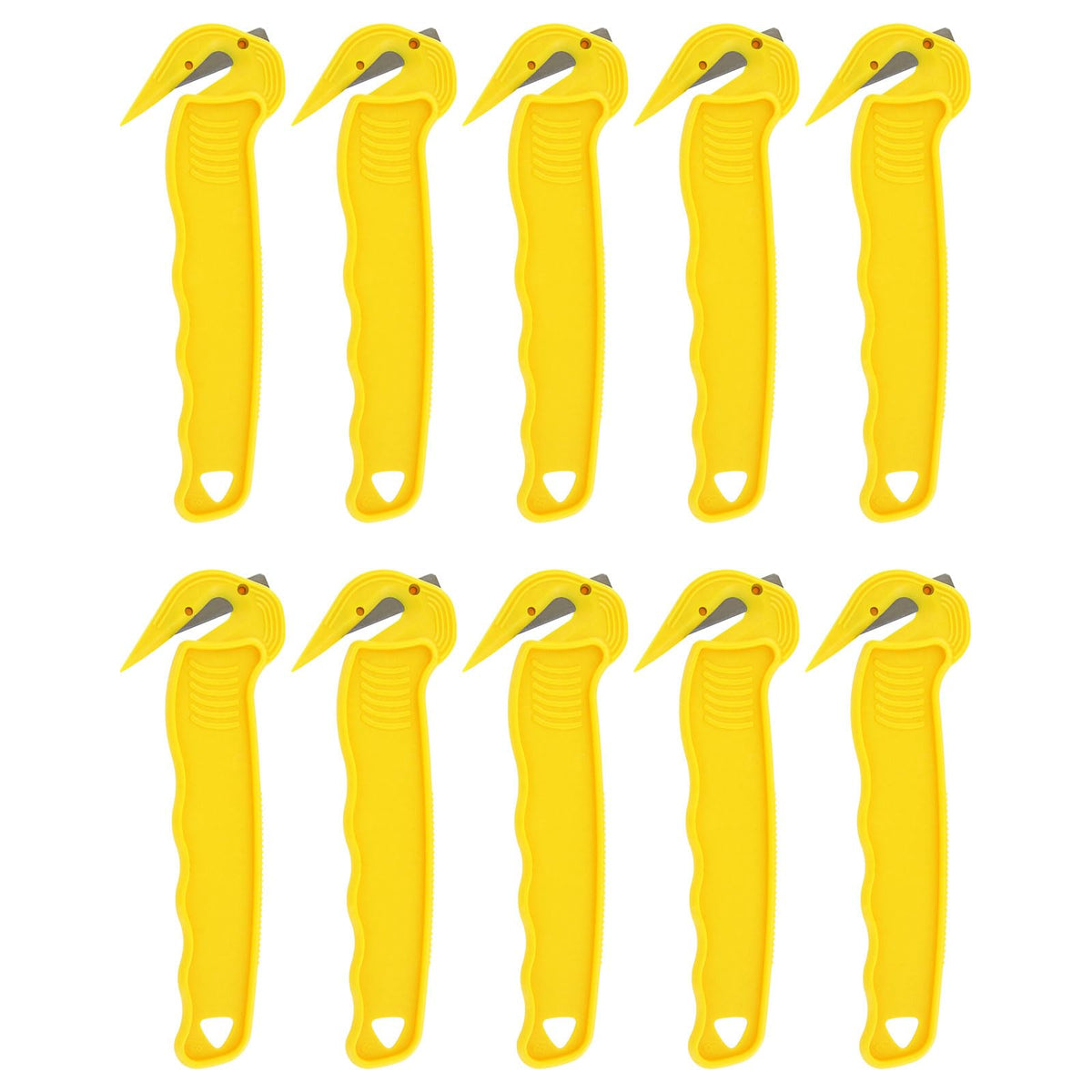 Thornton's Disposable Film Cutter – Sharp Steel Blade, Safe Hidden-Blade Design, Yellow