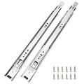 Tobinice 22-Inch Side Mount Drawer Slides, 3-Section Full Extension, 100 lb Capacity (10 Pairs)