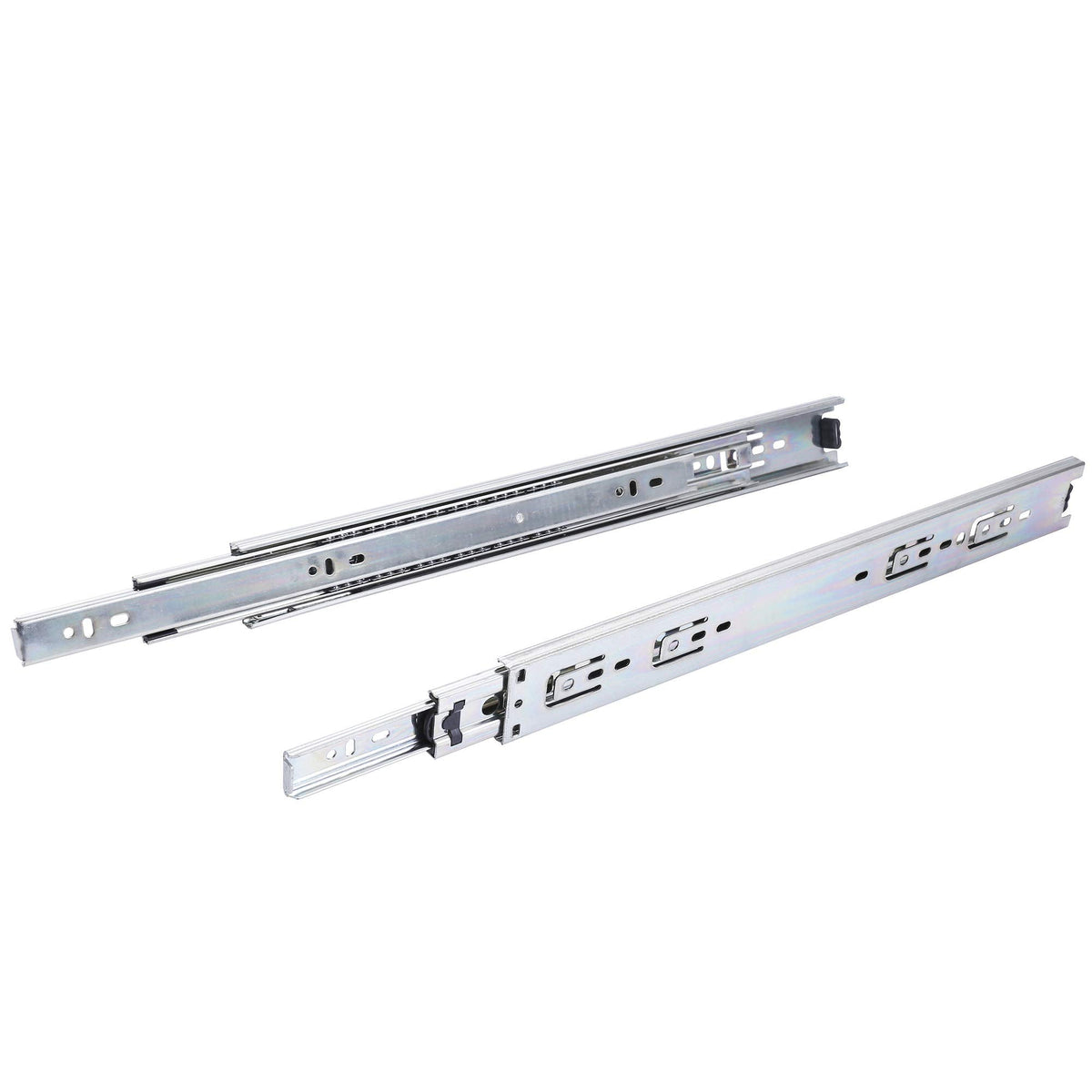 Tobinice 22-Inch Side Mount Drawer Slides, 3-Section Full Extension, 100 lb Capacity (10 Pairs)