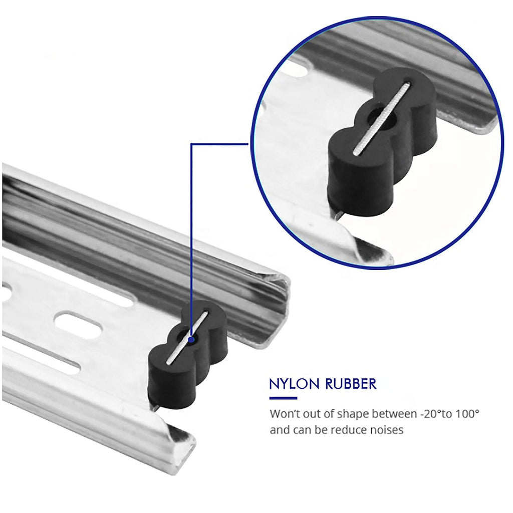 Tobinice 22-Inch Side Mount Drawer Slides, 3-Section Full Extension, 100 lb Capacity (10 Pairs)
