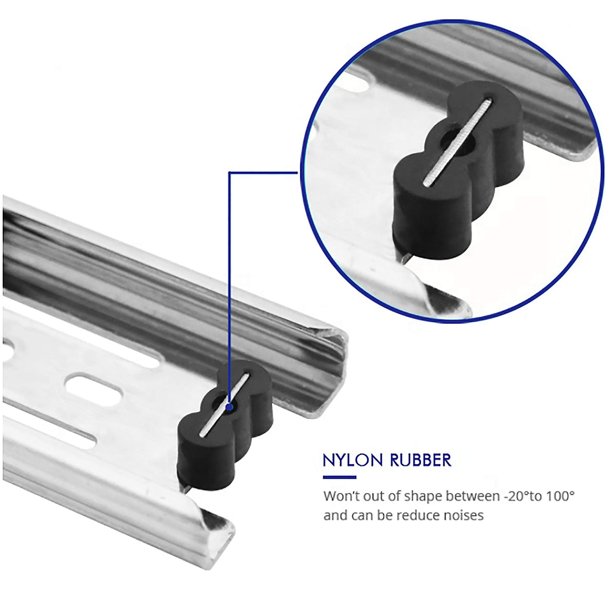 Tobinice 22-Inch Side Mount Drawer Slides, 3-Section Full Extension, 100 lb Capacity (10 Pairs)