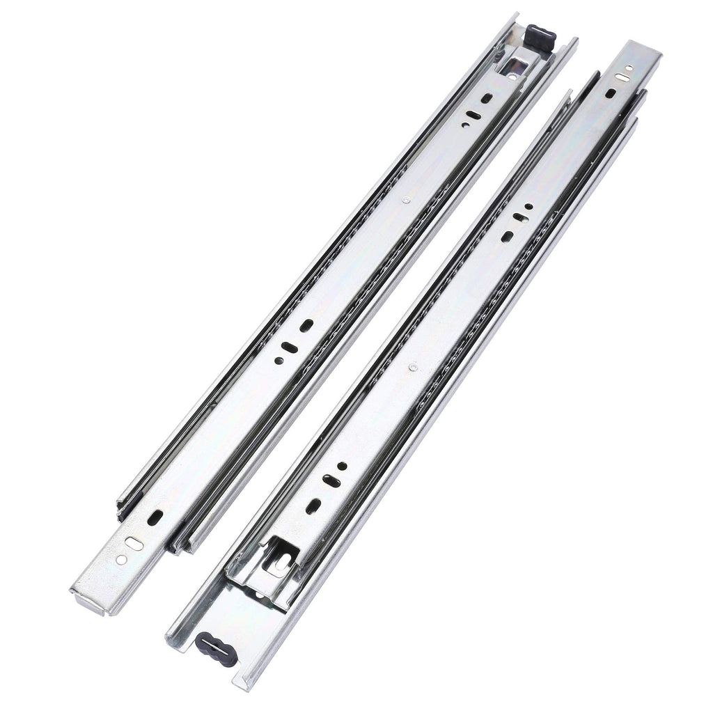 Tobinice 22-Inch Side Mount Drawer Slides, 3-Section Full Extension, 100 lb Capacity (10 Pairs)