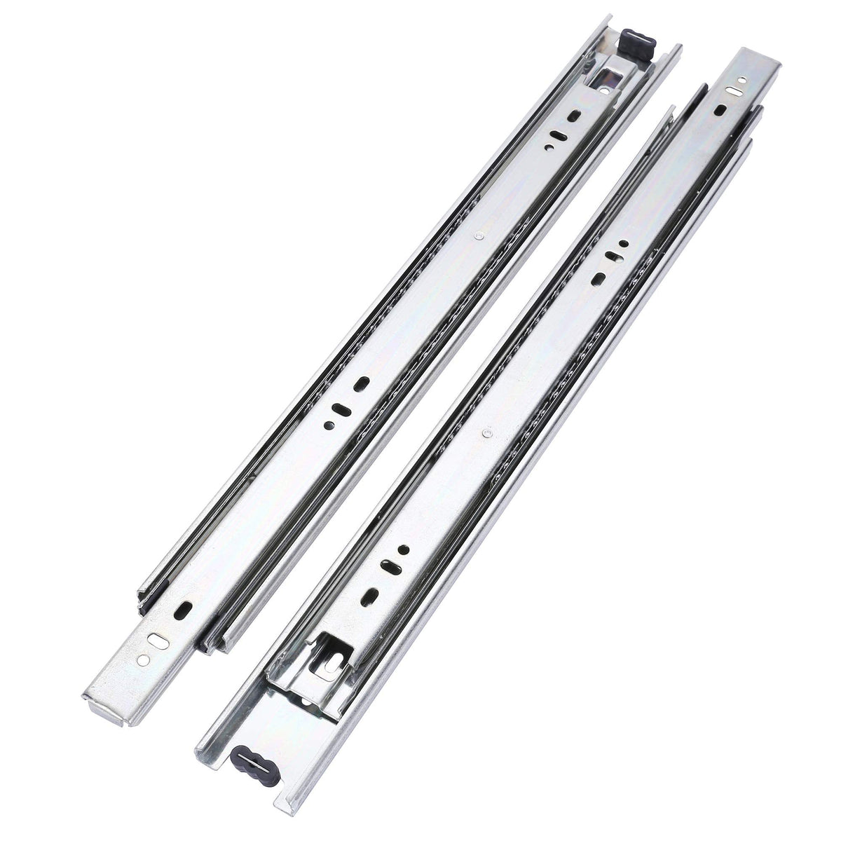 Tobinice 22-Inch Side Mount Drawer Slides, 3-Section Full Extension, 100 lb Capacity (10 Pairs)