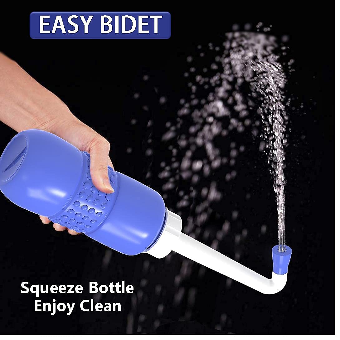 TONELIFE 2 PCS Portable Bidet — 450ml Leakproof Handheld Bottle for Travel