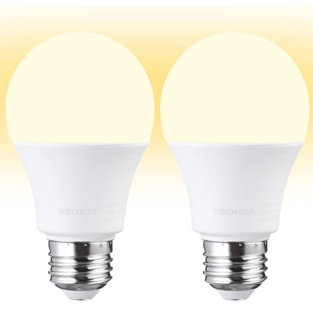 TORCHSTAR 1700LM Universal Garage Door Opener LED Bulb – 15W, 100W Equivalent, E26 Base, 3000K Warm White (Pack of 2)