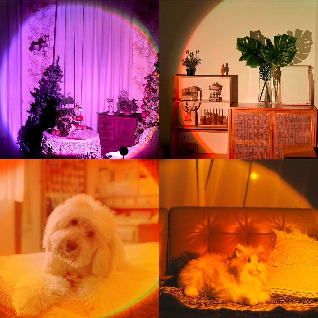 Tsrarey Sunset Lamp Projection — 21 Colors, 180° Rotation, App & Button Control