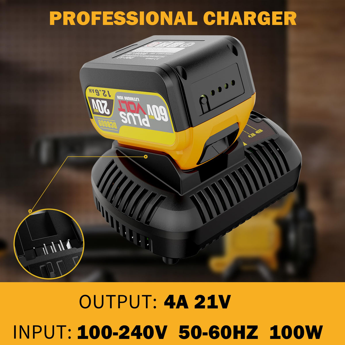 VelgoNyx 12.6Ah 20V/60V MAX Battery Pack — 2-Pack for DeWalt DCB606/609/612/615