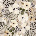 VistaPalette Boho Cream Brown Daisy Peel & Stick Wallpaper | Removable Vinyl Contact Paper for Renters
