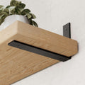 WEKIS 6-Pack Heavy-Duty 10-Inch L Shelf Brackets, Black, 0.2-Inch Thick