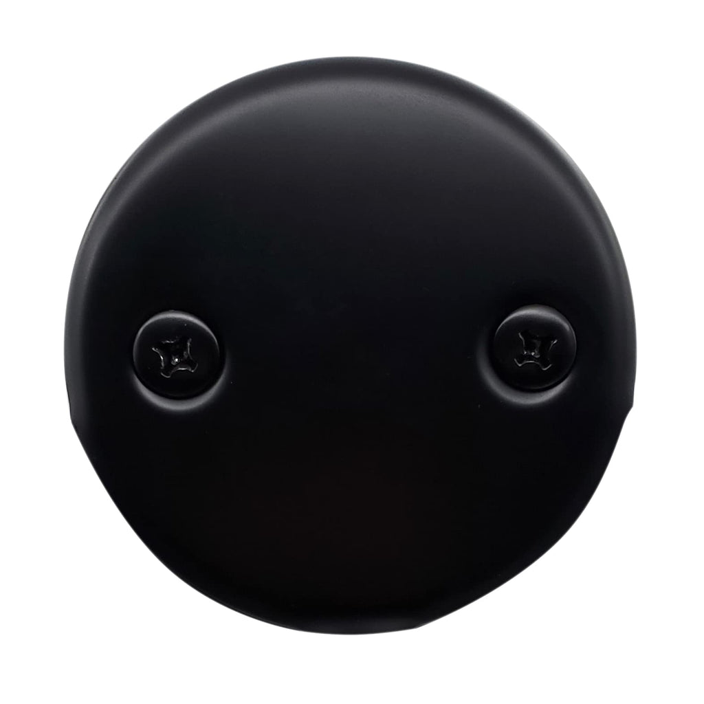 Westbrass 593144-62 14in Black Tubular Bathtub Waste & Overflow with Tip-Toe Drain Plug – Matte Black