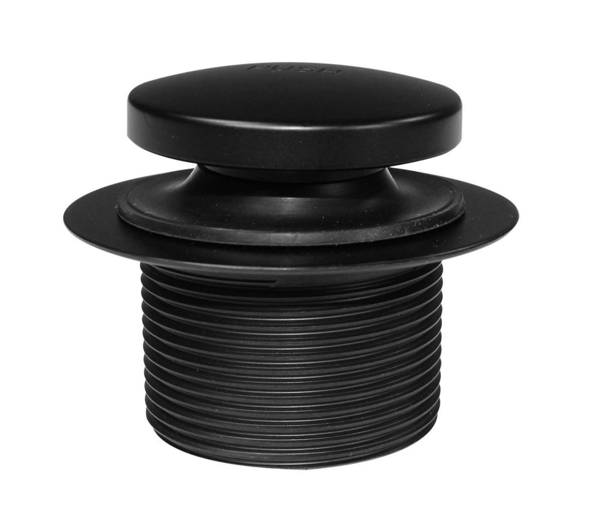 Westbrass 593144-62 14in Black Tubular Bathtub Waste & Overflow with Tip-Toe Drain Plug – Matte Black