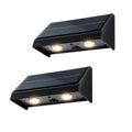 XmnSoly Solar Lights Outdoor 3000K Warm White – Dusk to Dawn, Waterproof, 2 Pack