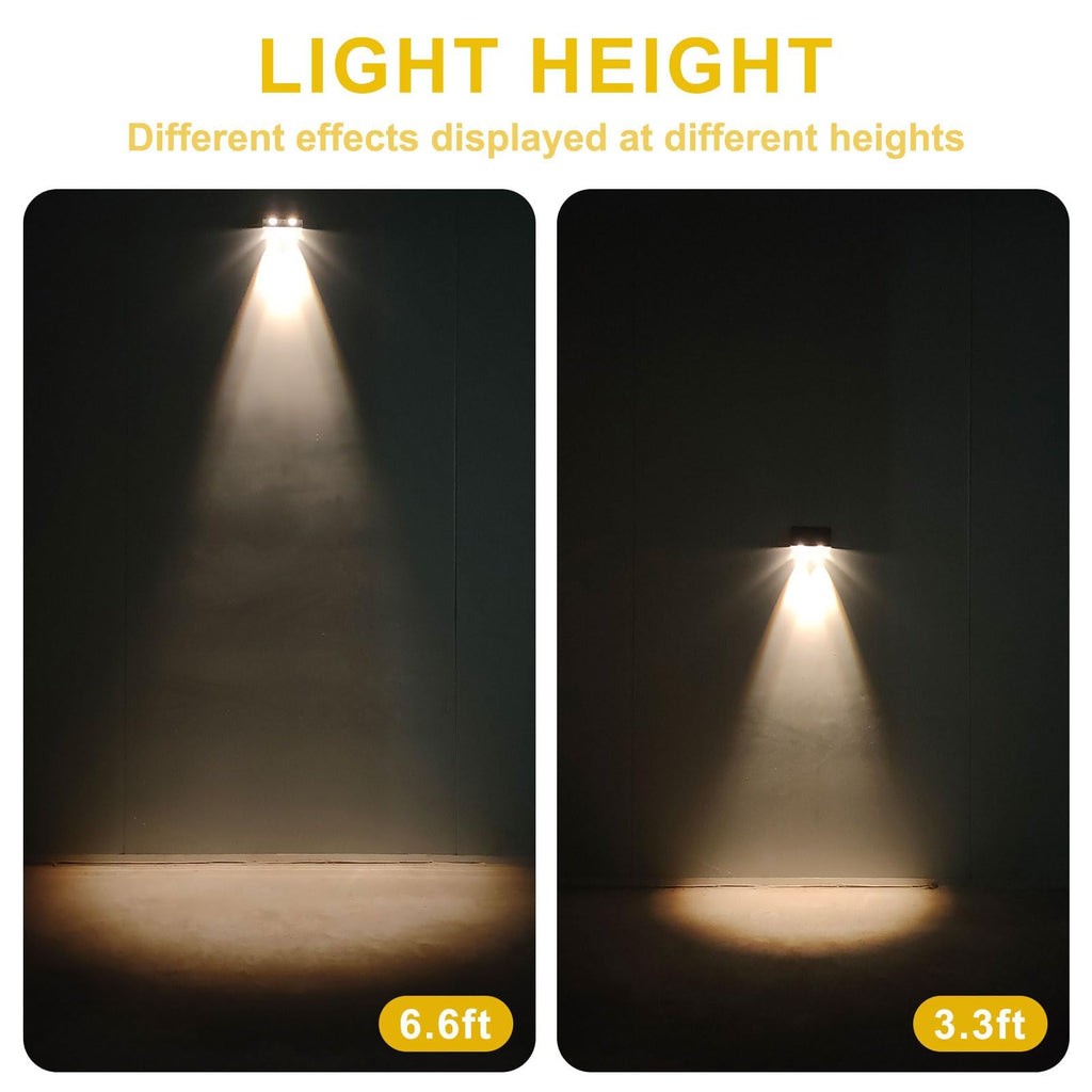 XmnSoly Solar Lights Outdoor 3000K Warm White – Dusk to Dawn, Waterproof, 2 Pack