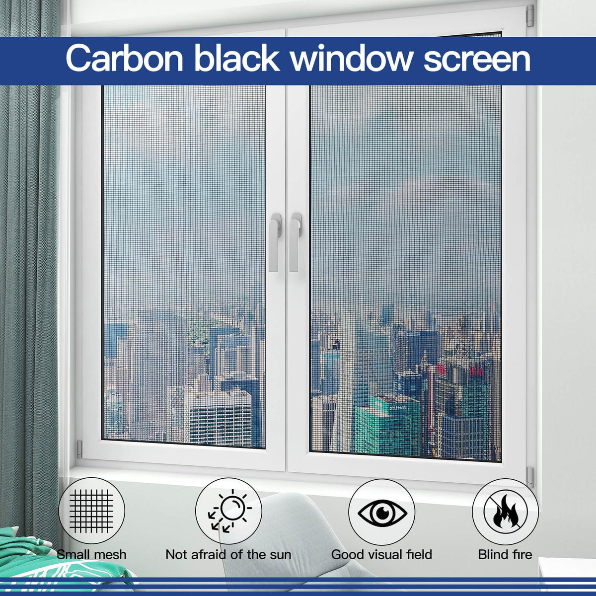 Yolovit Window Screen Repair Kit – 48x114 Mesh with All Tools (8-in-1)