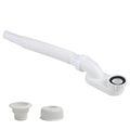 YYinno Flexible Bathtub Drain Pipe – Low-Profile 1-1/2 in Flat P-Trap for Freestanding Tubs