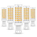 Ziomitus No Flicker G9 LED Bulbs 6W Dimmable 2700K, 600LM, 360° | AC120V, 5-Pack
